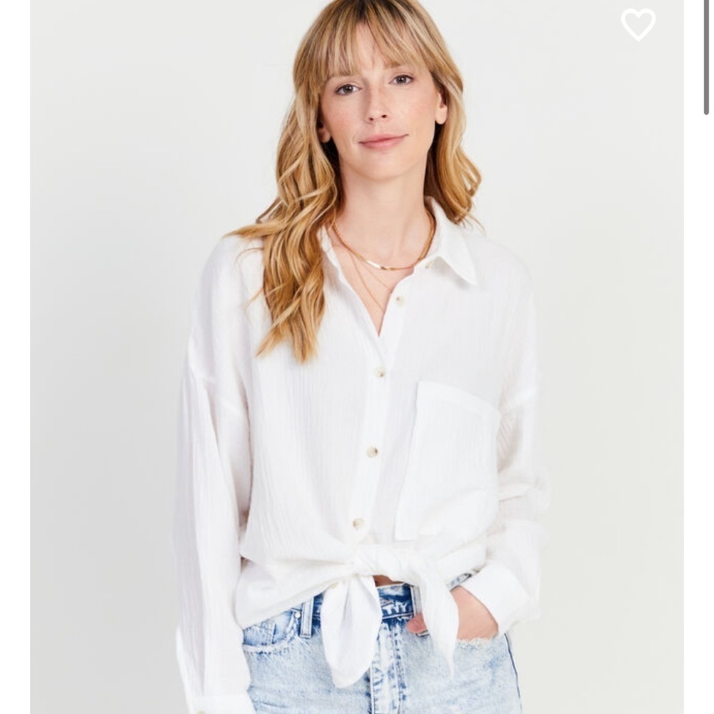Nwt White The Seaside Vibes Top